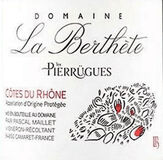 Domaine La Berthete Les Pierrugues Cotes du Rhone Red