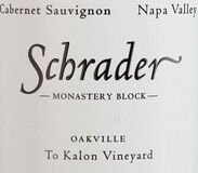 Schrader Monastery Block To Kalon Cabernet Sauvignon