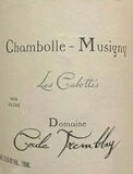 Cecile Tremblay Les Cabottes Chambolle Musigny