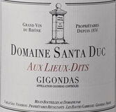Dom Santa Duc Gigondas Aux Lieux Dits