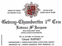 Gerard Raphet Gevrey Chambertin Lavaus St Jacques 1er Cru