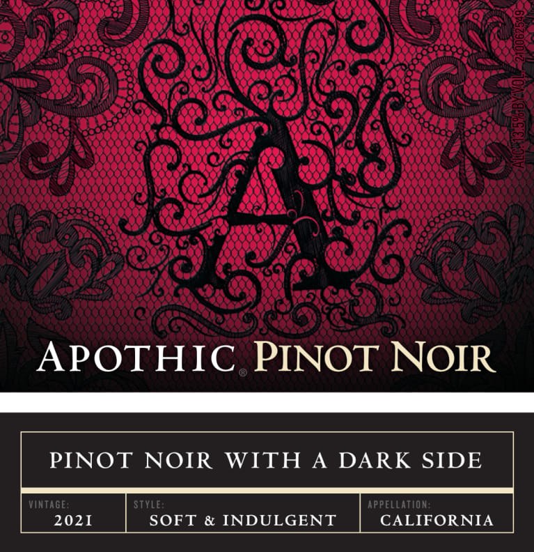 Apothic Pinot Noir 2021 750mL