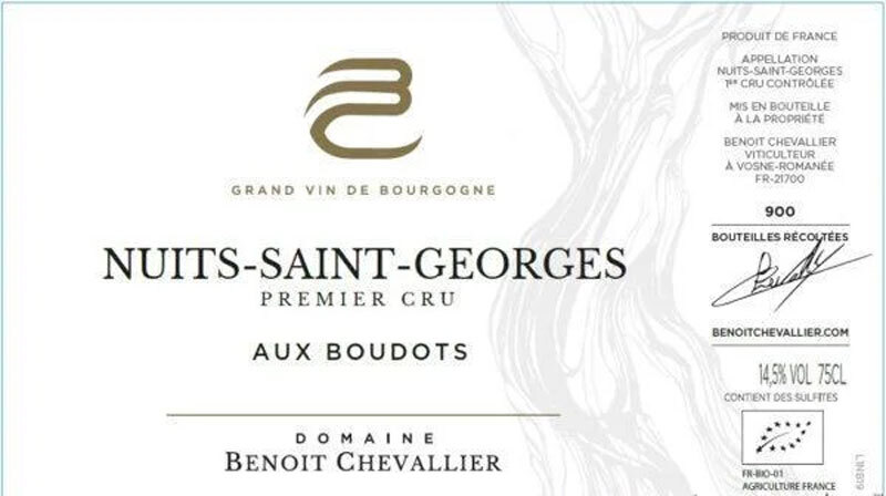 Domaine Benoit Chevallier Aux Boudots Premier Cru