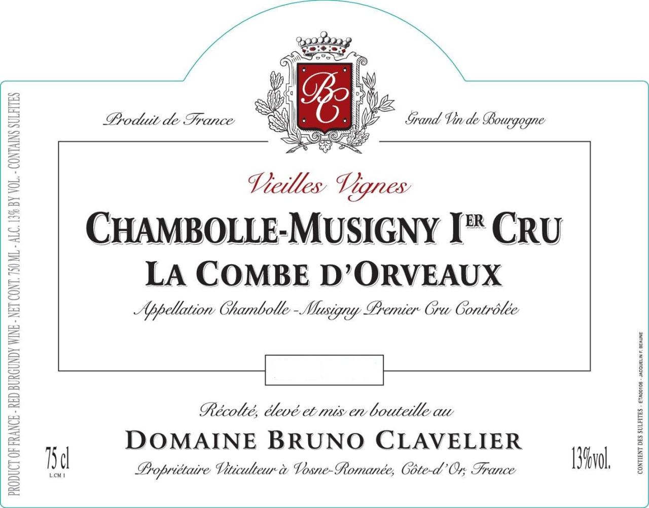 Domaine Bruno Clavelier La Combe Orveaux