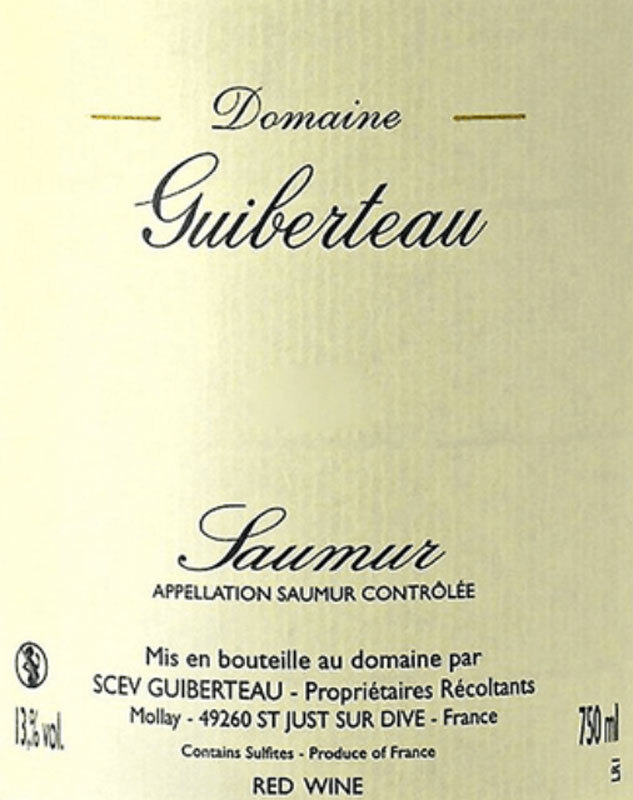 Domaine Guiberteau Saumur Rouge