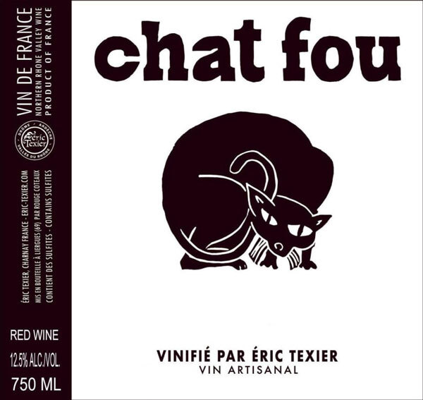 Eric Texier Chat Fou Vin de France Rouge