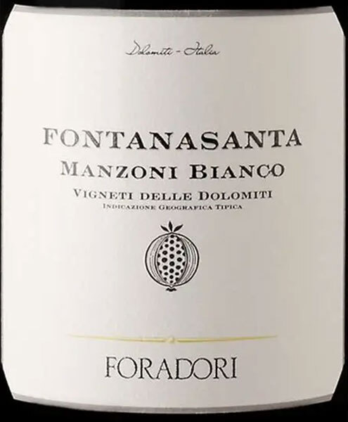 Foradori Fontanasanta Manzoni Bianco