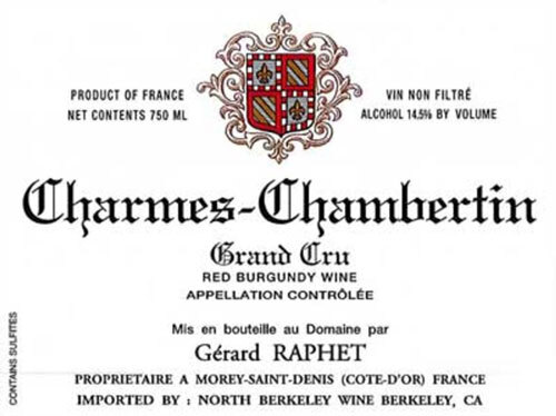 Gerard Raphet Charmes Chambertin Grand Cru