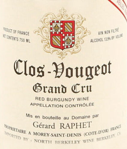 Gerard Raphet Clos Vougeot Grand Cru
