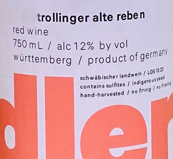 Idler Trollinger Alte Reben