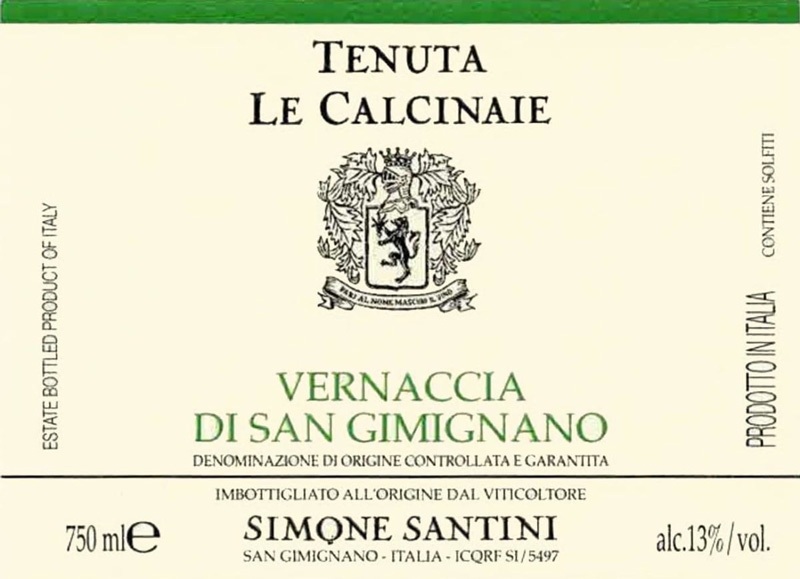 Le Calcinaie Vernaccia