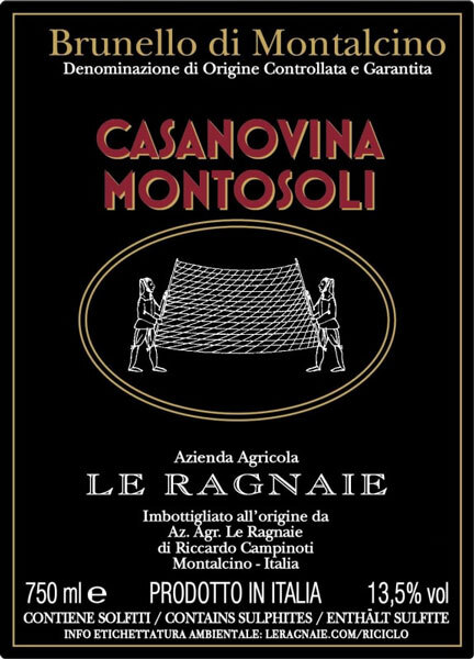 Le Ragnaie Casanovina Montosoli Brunello di Montalcino