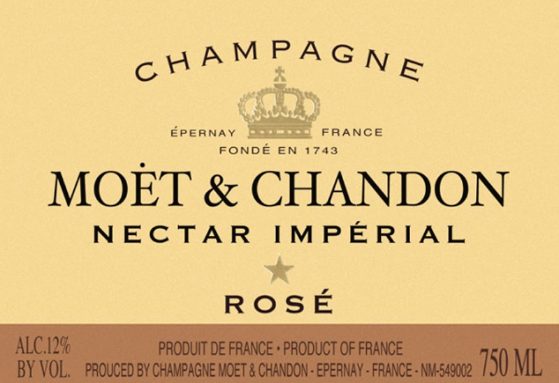 Moet Nectar Imperial Rose