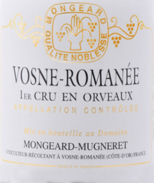 Mongeard Mugneret Vosne Romanee Premier Cru en Orveaux