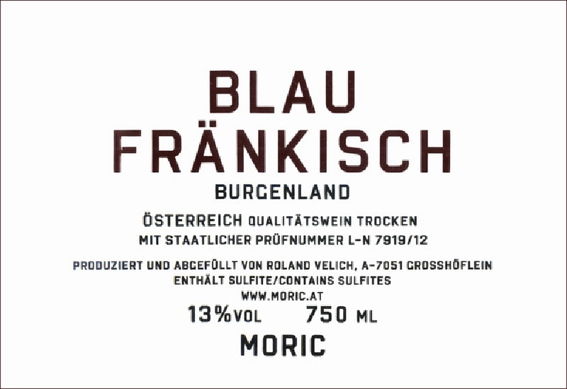 Moric Blaufrankisch