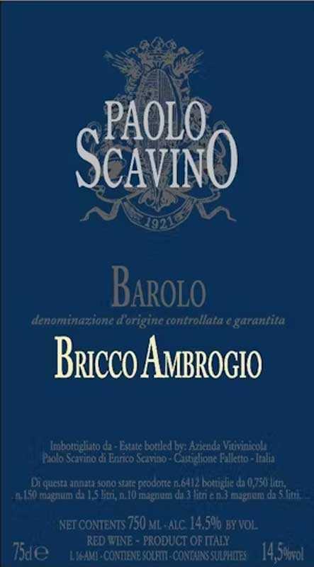 Paolo Scavino Bricco Ambrogio Barolo