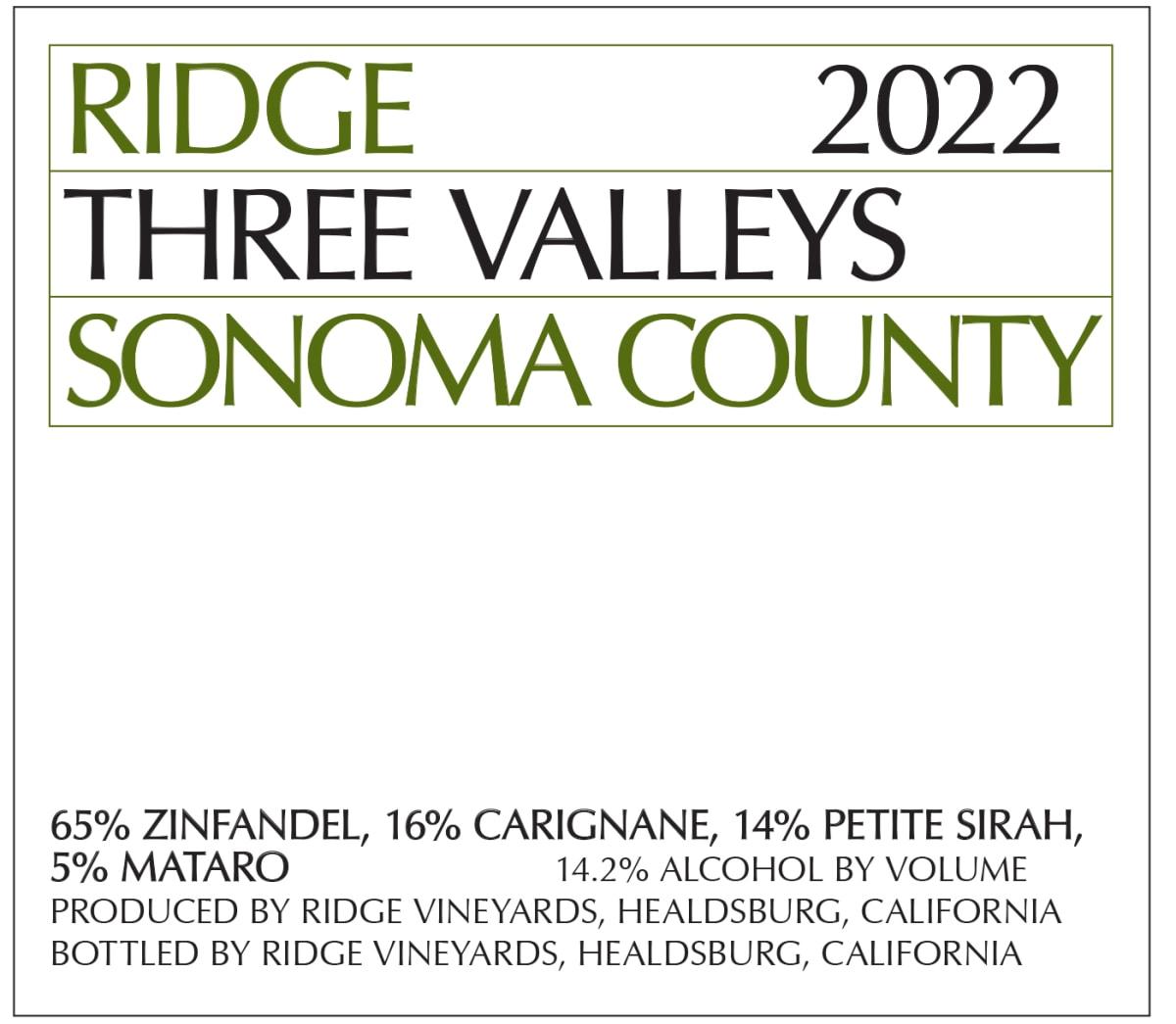 Ridge Three Valleys 2022