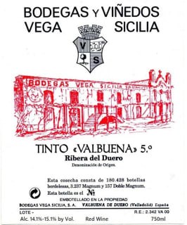 Vega Sicilia Valbuena