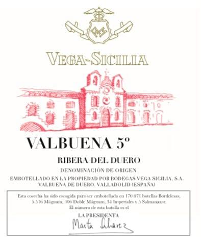 Vega Sicilia Valbuena