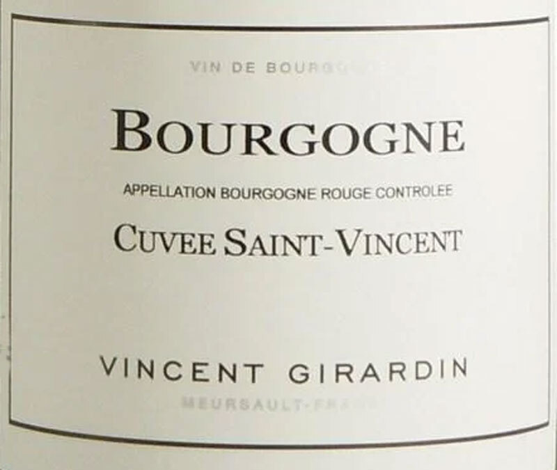 Vincent Girardin Bourgogne Cuvee Saint Vincent Pinot Noi