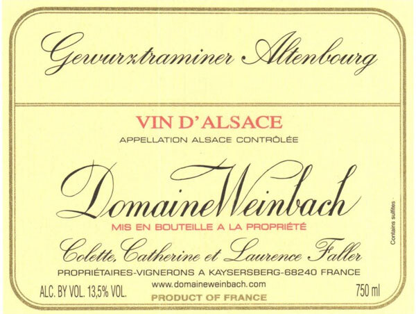 Weinbach Altenbourg Gewurztraminer