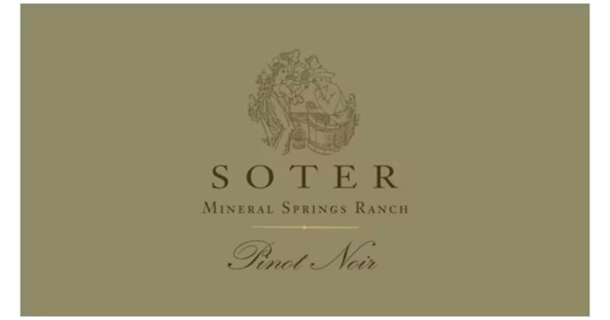 Martha's Vineyard | Soter Vineyards Mineral Springs Ranch Pinot Noir…