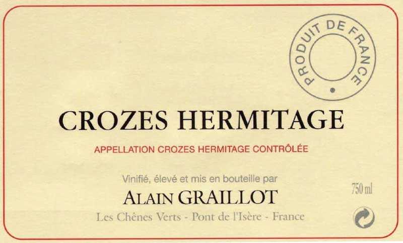 Allain Graillot Crozes Hermitage Rouge