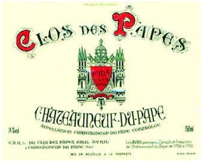 Clos Des Papes Châteauneuf Du Pape 2018