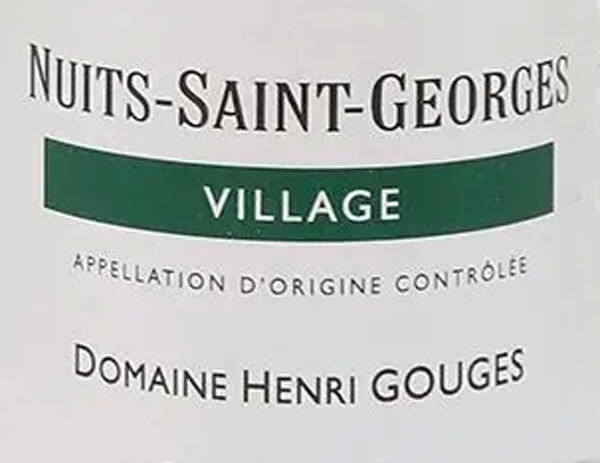 Domaine Henri Gouges Nuits Saint Georges Village