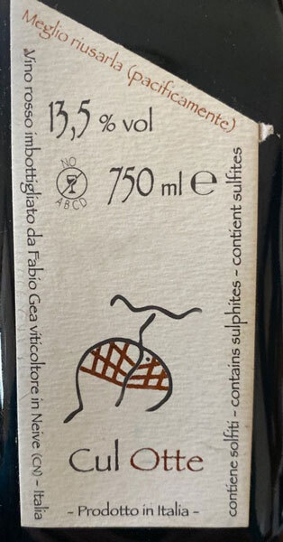 Fabio Gea Cul Otte Nebbiolo Rosso
