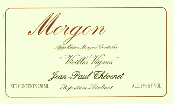 Jean Paul Charly Thevenet Morgon Vieilles Vignes