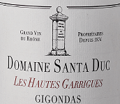 Dom Santa Duc Haut Garigues Gigondas