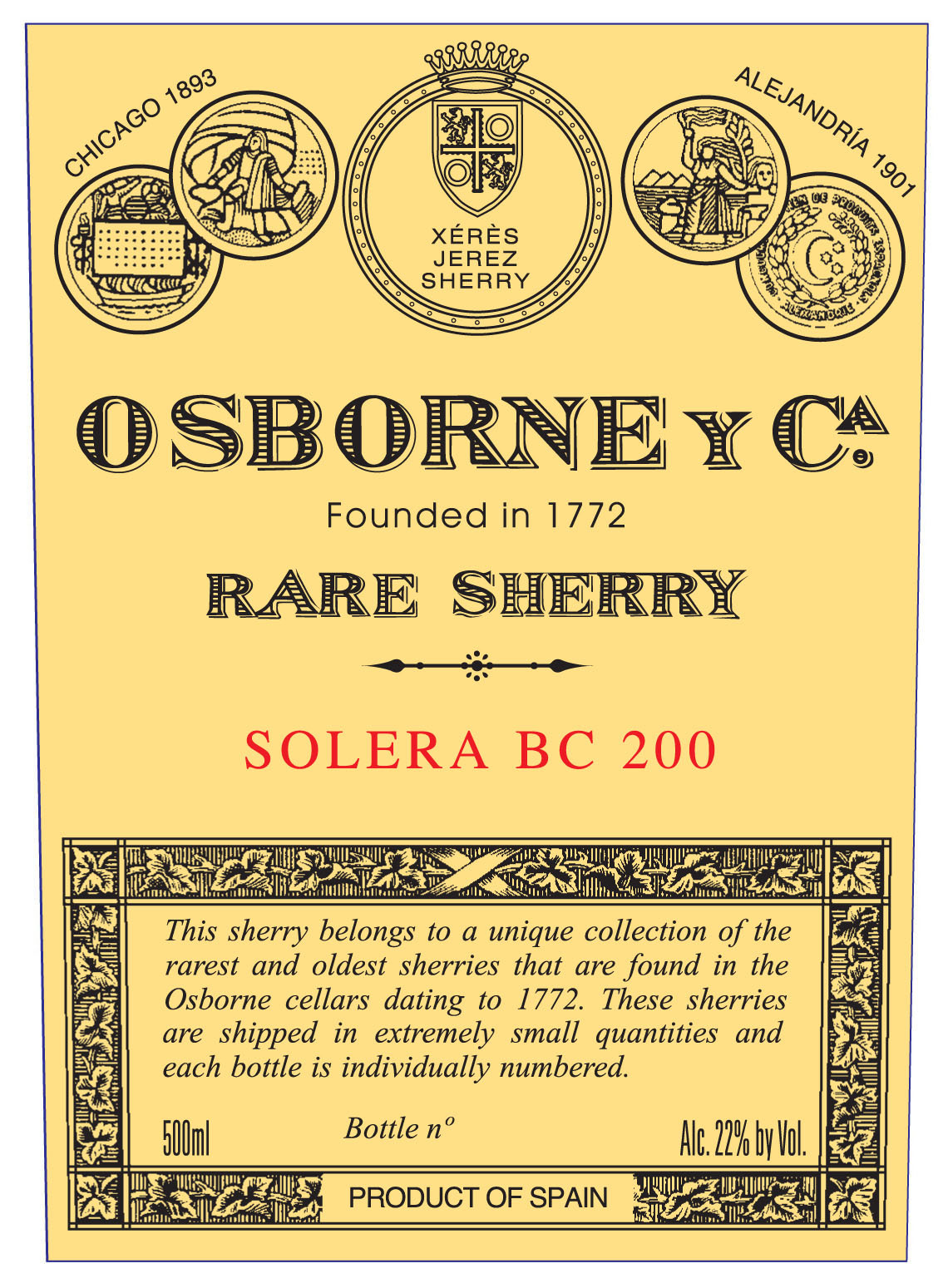 Osborne Oloroso Solera Bc 200