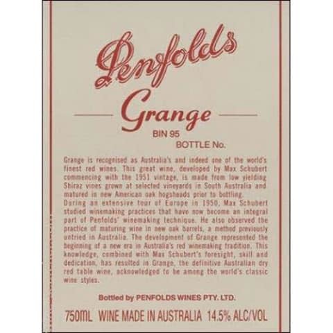 Penfolds Grange