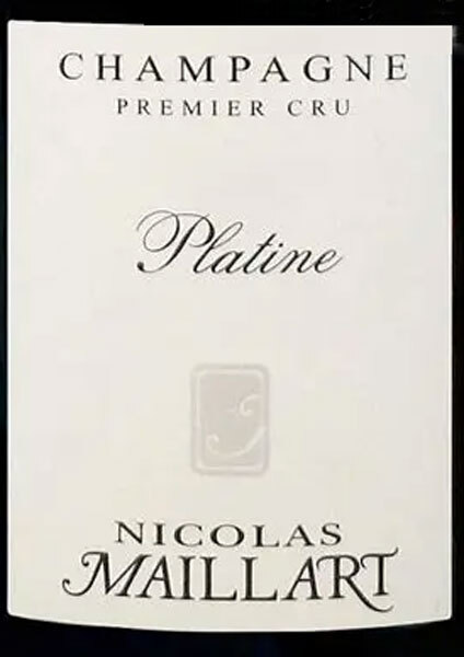 Nicolas Maillart Extra Brut 1er Cru Platine