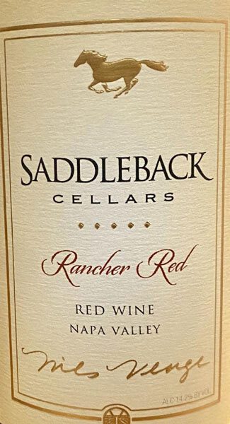 Saddleback Cellars Rancher Red