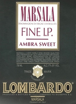 Lombardo Sweet Marsala
